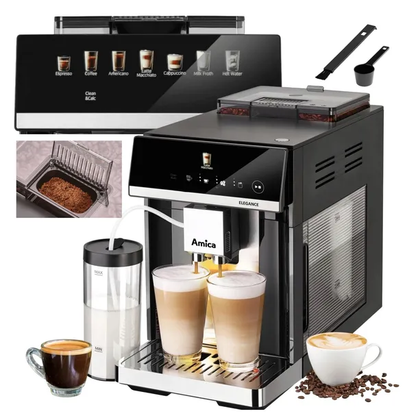 Ekspres do kawy ciśnieniowy Amica CM7011 automatyczny Elegance 1725W 15 bar