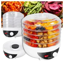 suszarka-spozywcza-stella-5-sit-do-grzybow-owocow-ziol-regulacja-250w-biala