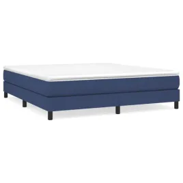 rama-lozka-niebieska-203-x-180-x-25-cm-tkanina-poliester-sklejka