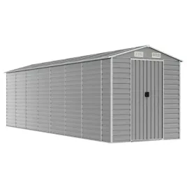 szopa-ogrodowa-jasnoszara-191x640x198-cm-stal-galwanizowana