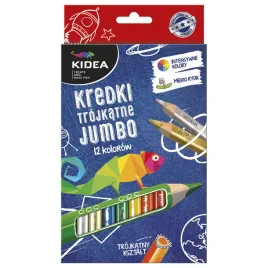 kredki-trojkatne-dwustronne-kidea-12-kolorow-zlota-i-srebrna-kredka
