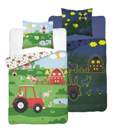posciel-swiecaca-w-ciemnosci-160x200-farma-traktor-wies-zwierzeta-krowa