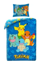 posciel-140x200-z-mikrofibry-pokemony-pikachu-bulbasaur-charmander-squirtle