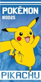 recznik-dla-dzieci-pokemon-pokemony-na-basen-na-oboz-kolonie-70x140-pikachu