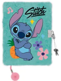 pluszowy-pamietnik-na-prezent-stitch-z-pomponem-futrzak-mietowy
