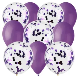 zestaw-balonow-fioletowy-10sztuk-konfetti-urodziny