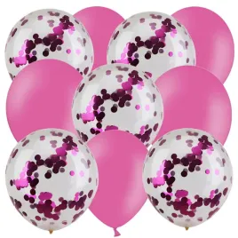 zestaw-balonow-rozowy-10-sztuk-konfetti-urodziny