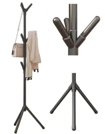 wieszak-stojacy-podlogowy-stojak-na-ubrania-kurtki-czarny-160cm