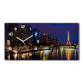 szklany-zegar-scienny-do-salonu-paryz-noca-60x30cm