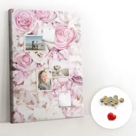 tablica-korek-pinezki-dla-dziecka-kwiaty-roze