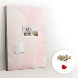 tablica-korkowa-pinezki-mala-pionowa-kwiaty-roze