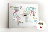 tablica-korek-ozdobna-pinezki-mapa-typografia-stan-nowy