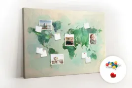 tablica-korkowa-canvas-akwarela-mapa-swiata