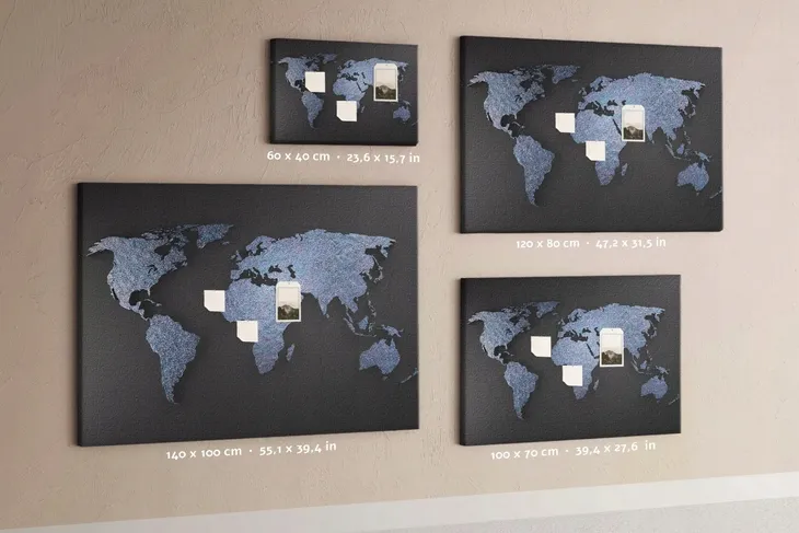 tablica-korek-planer-organizer-mapa-swiata-3d-stan-opakowania-oryginalne