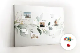 tablica-korkowa-canvas-ozdobna-abstrakcja-liscie