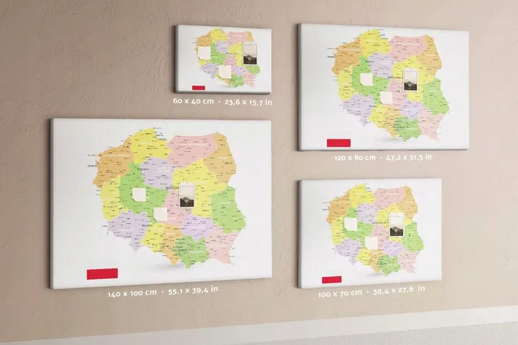 tablica-korkowa-pinezki-mapa-polski-stan-opakowania-oryginalne