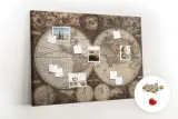 tablica-korek-canvas-pinezki-stara-mapa-swiata