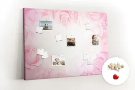 tablica-korkowa-nad-biurko-pinezki-roze-abstrakcja