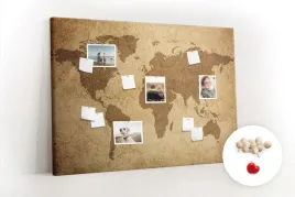 tablica-korek-ozdobna-pinezki-mapa-w-starym-stylu