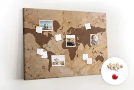 tablica-korek-planer-organizer-vintage-mapa