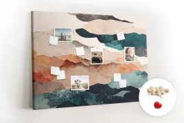 tablica-korek-canvas-pinezki-krajobraz-sztuka
