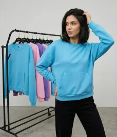 bluza-damska-kangurka-bastet-smerfowa
