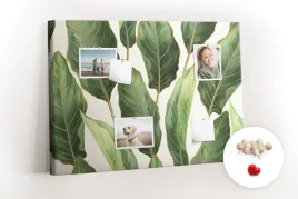 tablica-korkowa-w-drewnianej-ramie-liscie-palm
