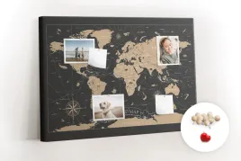 tablica-korek-z-pinezkami-vintage-mapa-swiata