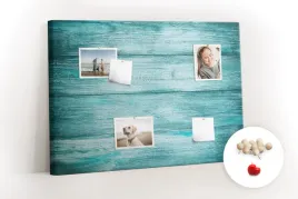 tablica-korek-obraz-canvas-niebieskie-stare-drewno