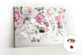 tablica-korek-drewnianej-na-ramie-akwarelowe-roze