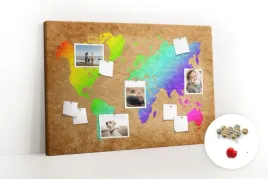 tablica-korek-dekoracyjna-mapa-swiata-120x80