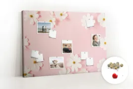 tablica-korek-na-notatki-kwiaty-stokrotki-120x80
