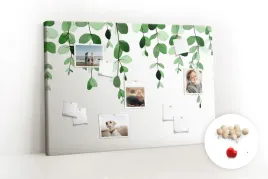 tablica-korek-z-nadrukiem-liscie-roslin-120x80