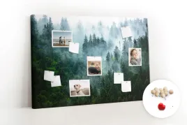 tablica-korek-canvas-pinezki-mglisty-las-120x80