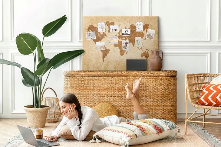 tablica-canvas-na-notatki-mapa-w-starym-stylu-rodzaj-tablicy-drukowane