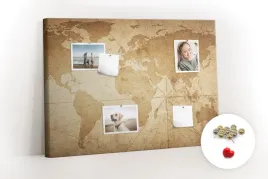 tablica-korkowa-pinezki-gratis-mapa-swiata-vintage
