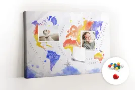 tablica-canvas-na-notatki-akwarela-mapa-swiata
