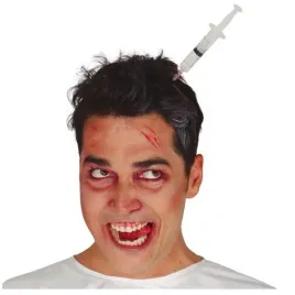 opaska-hallowen-strzykawka-w-glowie-zombie