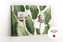 tablica-korkowa-w-drewnianej-ramie-liscie-palm