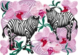 tapeta-flizelina-zebry-kwiat-orchidei-208x146