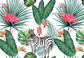 fototapeta-flizelinowa-zebra-i-flaming-152x104