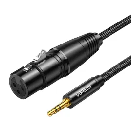 kabel-ugreen-av182-jack-3-5mm-xlr-1m-czarny