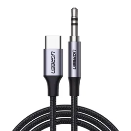 kabel-usb-c-ugreen-cm450-do-mini-jack-3-5mm-aux-1m-czarny