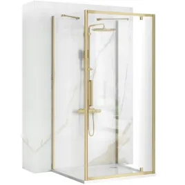 kabina-prysznicowa-przyscienna-rapid-swing-100x90-zlota-szczotkowana