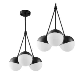 lampa-wiszaca-kule-szklana-mleczna-czarna-biala