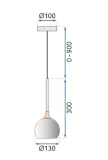 toolight-lampa-g087-1cp-black-chrome-zasilanie-sieciowe