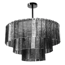 lampa-sufitowa-wiszaca-szklana-ryflowana-szara-kaskada-falista-krysztal-e14