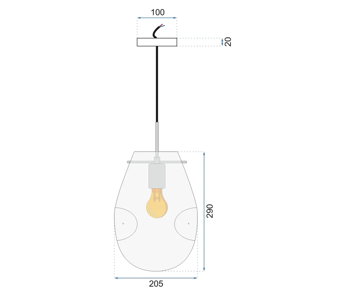 lampa-wiszaca-sufitowa-szklana-brazowa-amber-loft-szklo-asymetryczna-app328