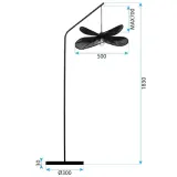 toolight-lampa-app1835-1f-black-dlugosc-wysokosc-183-cm