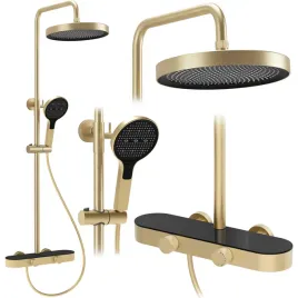 zestaw-prysznicowy-rea-creo-zloty-szczotkowany-z-deszczownica-natynkowy